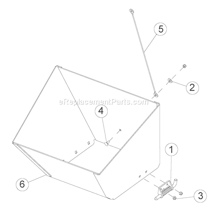 76219-00áHopperáExtension Diagram and Parts List for CH450H  Bear Cat Chipper Shredder
